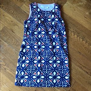 Vineyard Vines red, white, and blue shift dress